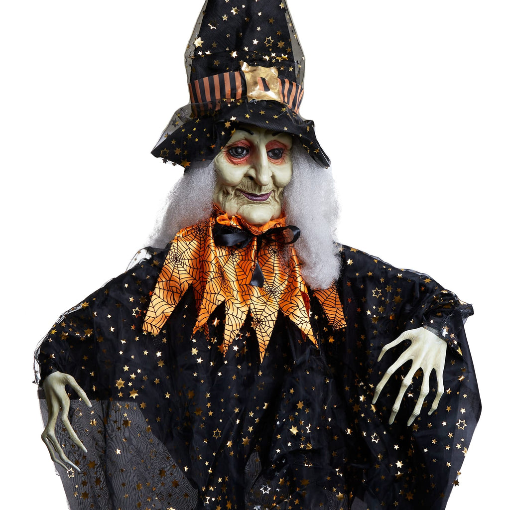 Haunted House Large Hanging Halloween Decoration - Witch, product image 2