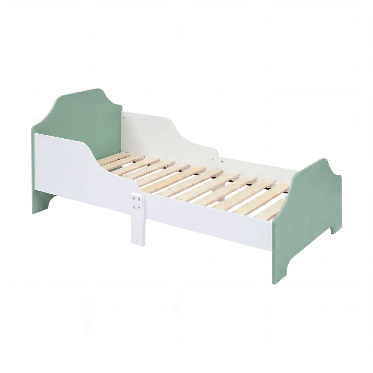 Liberty House Toys Two Tone Bed & 9 Bin Storage Set - White & Green, product image 9