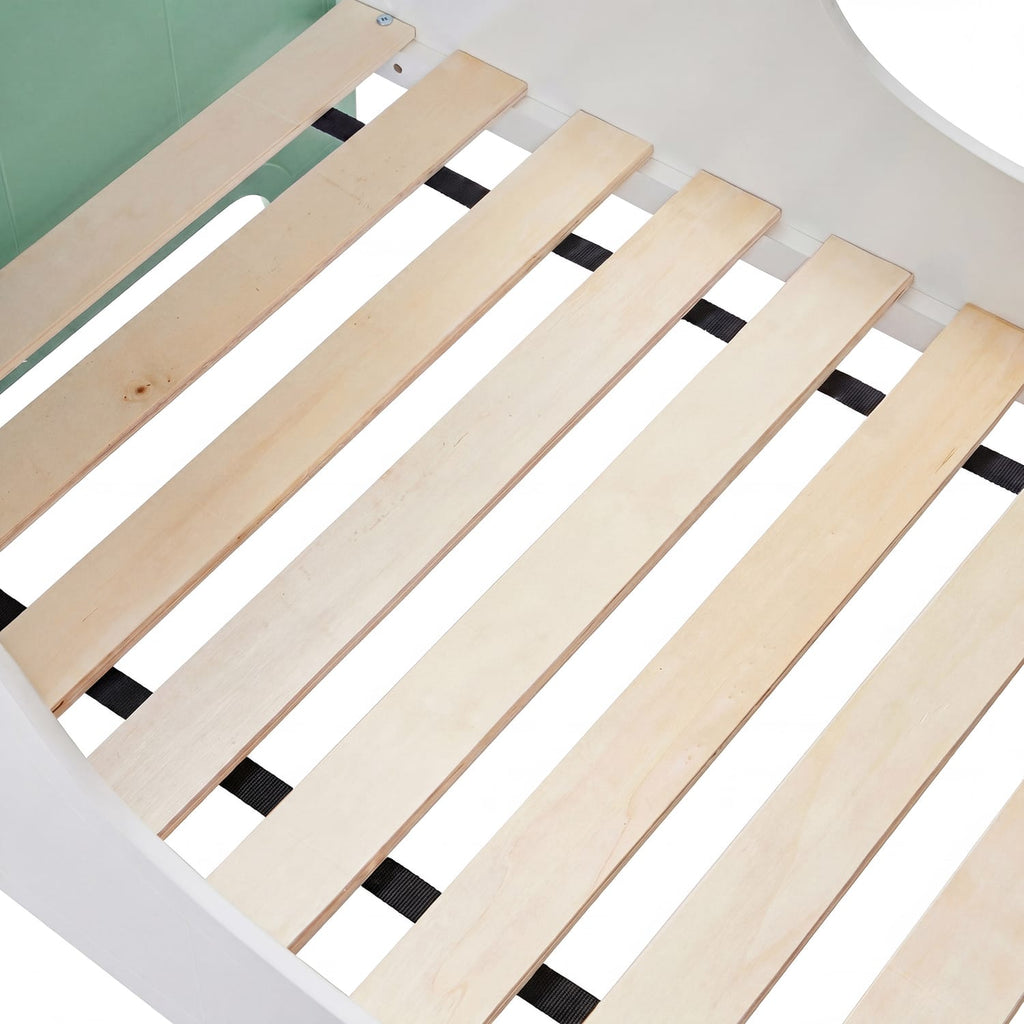 Liberty House Toys Two Tone Bed & 9 Bin Storage Set - White & Green, product image 12