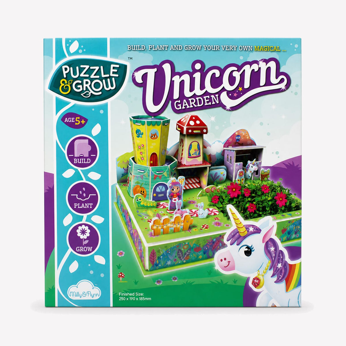 Puzzle & Grow Unicorn Garden 3D Puzzle Set, product image 2
