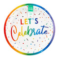 Let's Party Confetti Paper Plates 10 Pack
