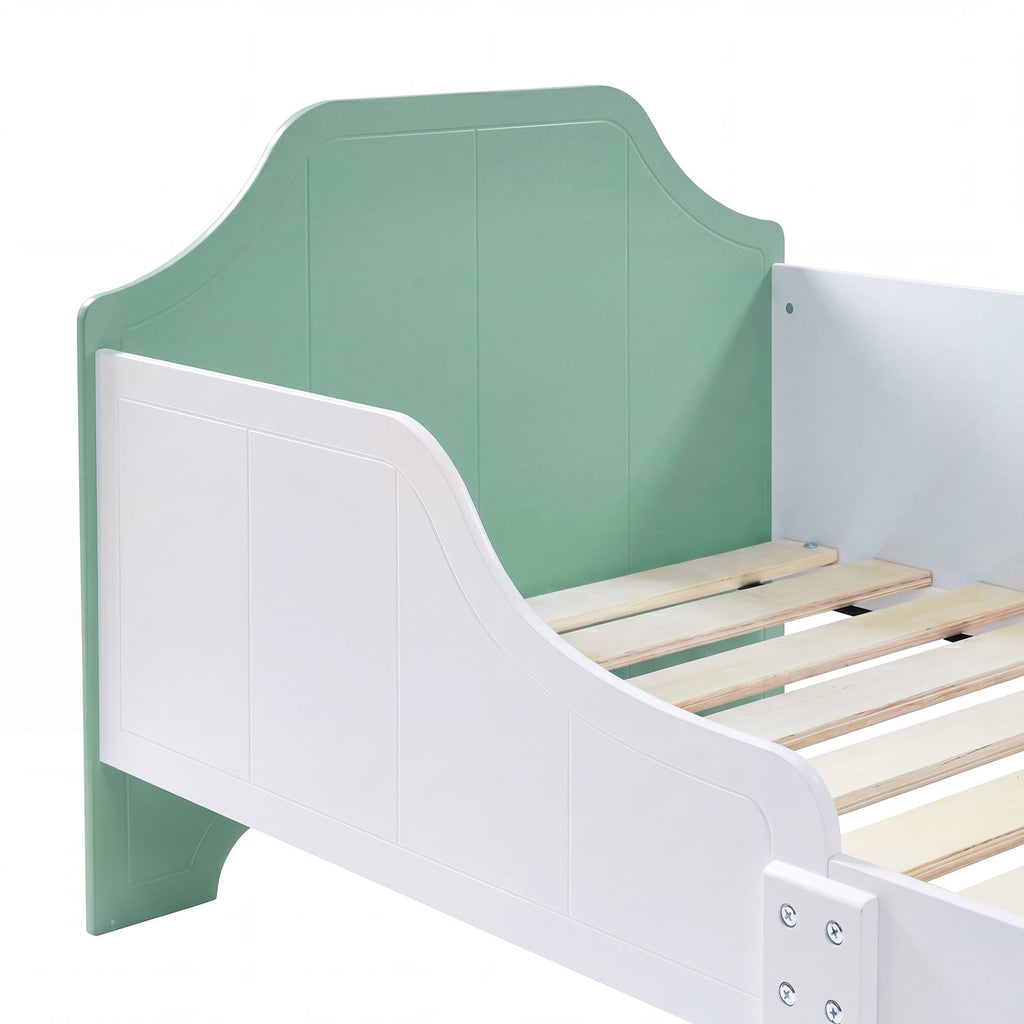 Liberty House Toys Two Tone Bed & 9 Bin Storage Set - White & Green, product image 11