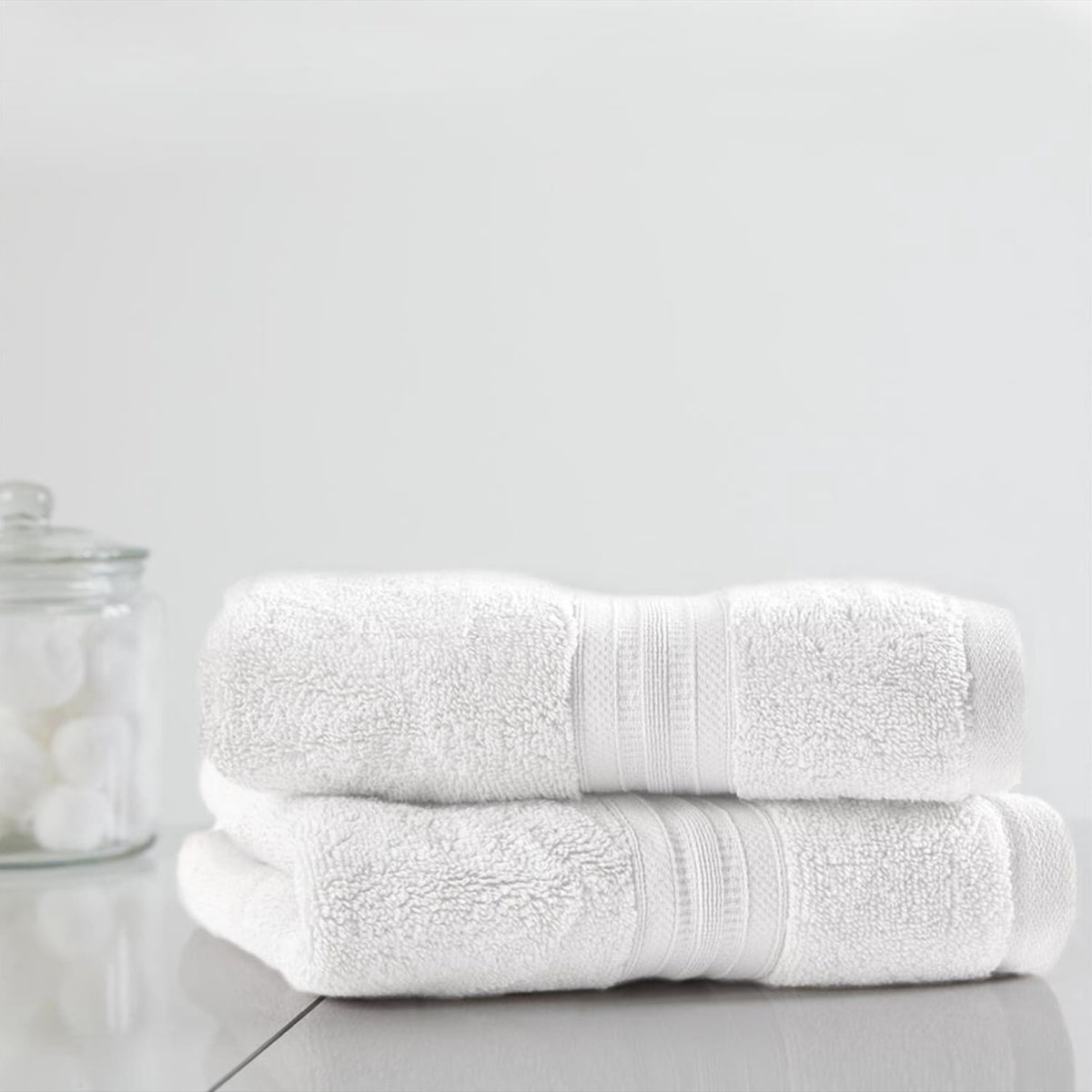 Home Collections White 2 Luxury Hand Towels, product image 2