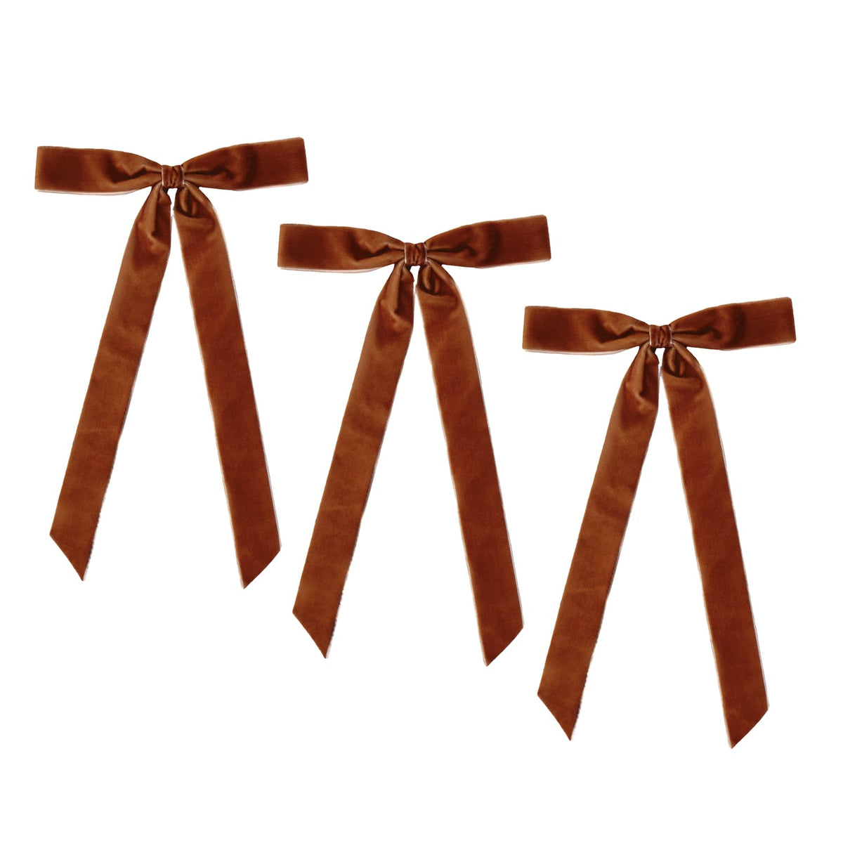 Winter Luxe Velvet Long Tail Bow 3 Pack, product image 4