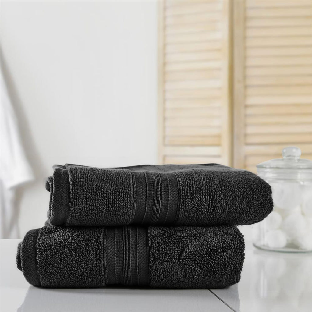 Home Collections Black 2 Luxury Hand Towels, product image 2