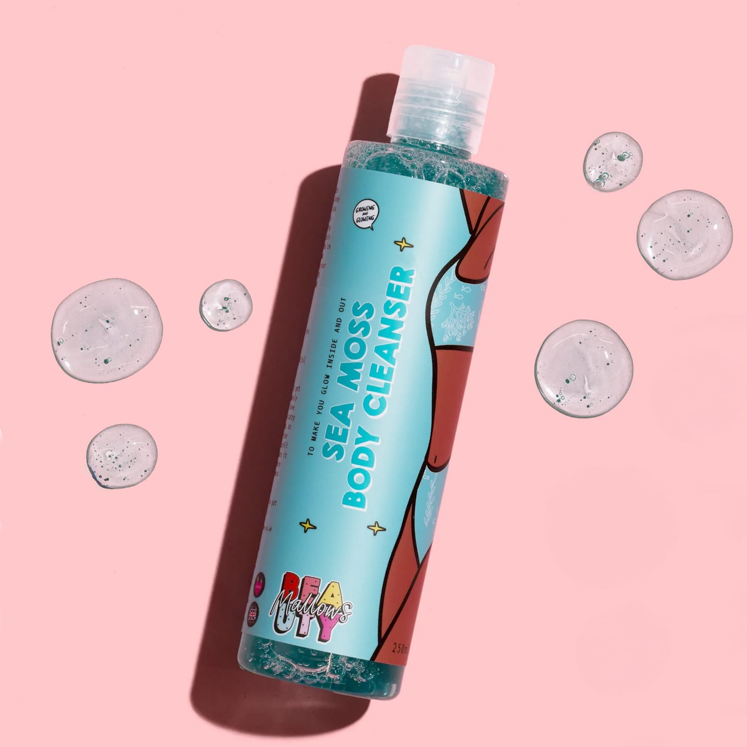 Mallows Beauty Sea Moss Body Cleanser Shower Gel 250ml