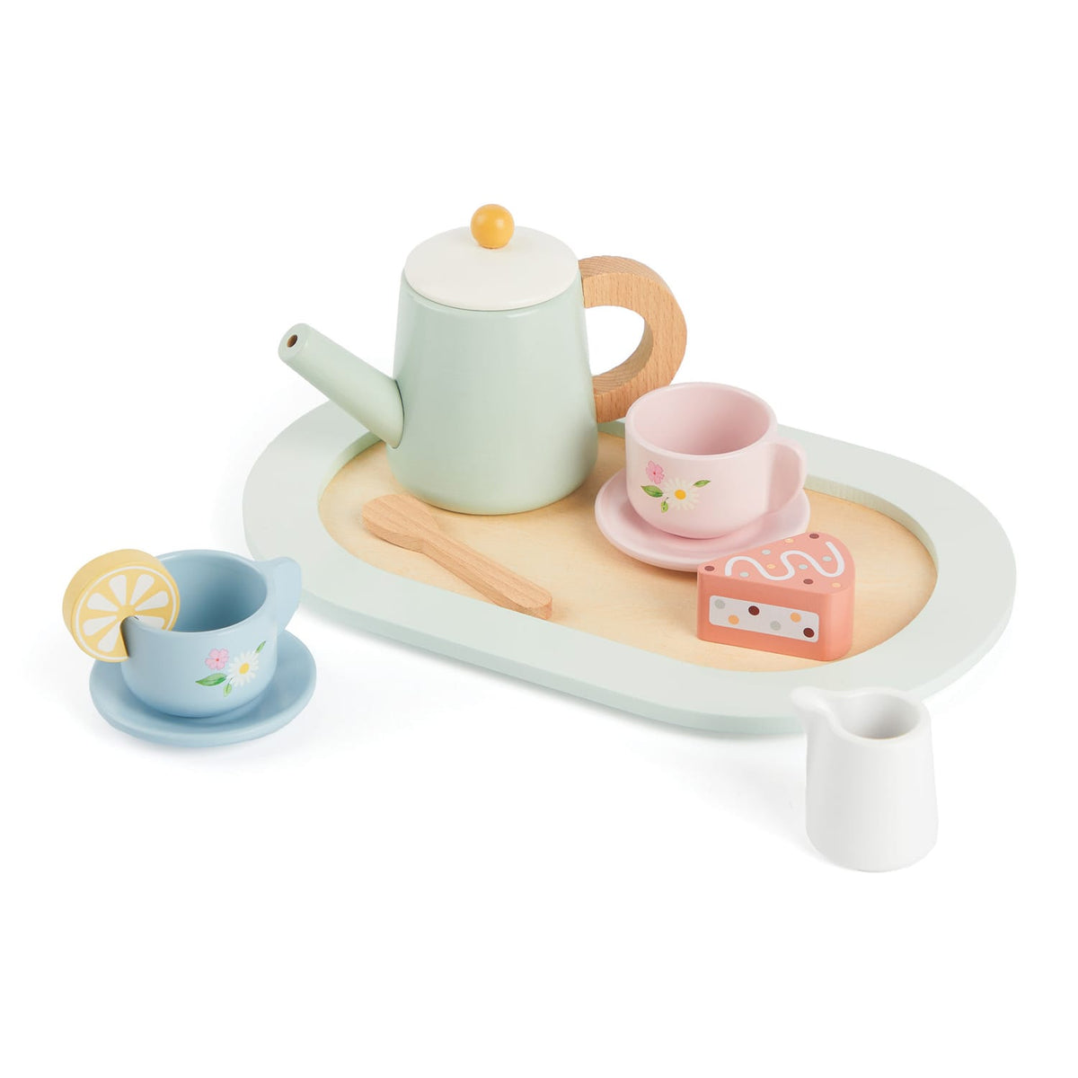 Let's Play Wooden Tea Set