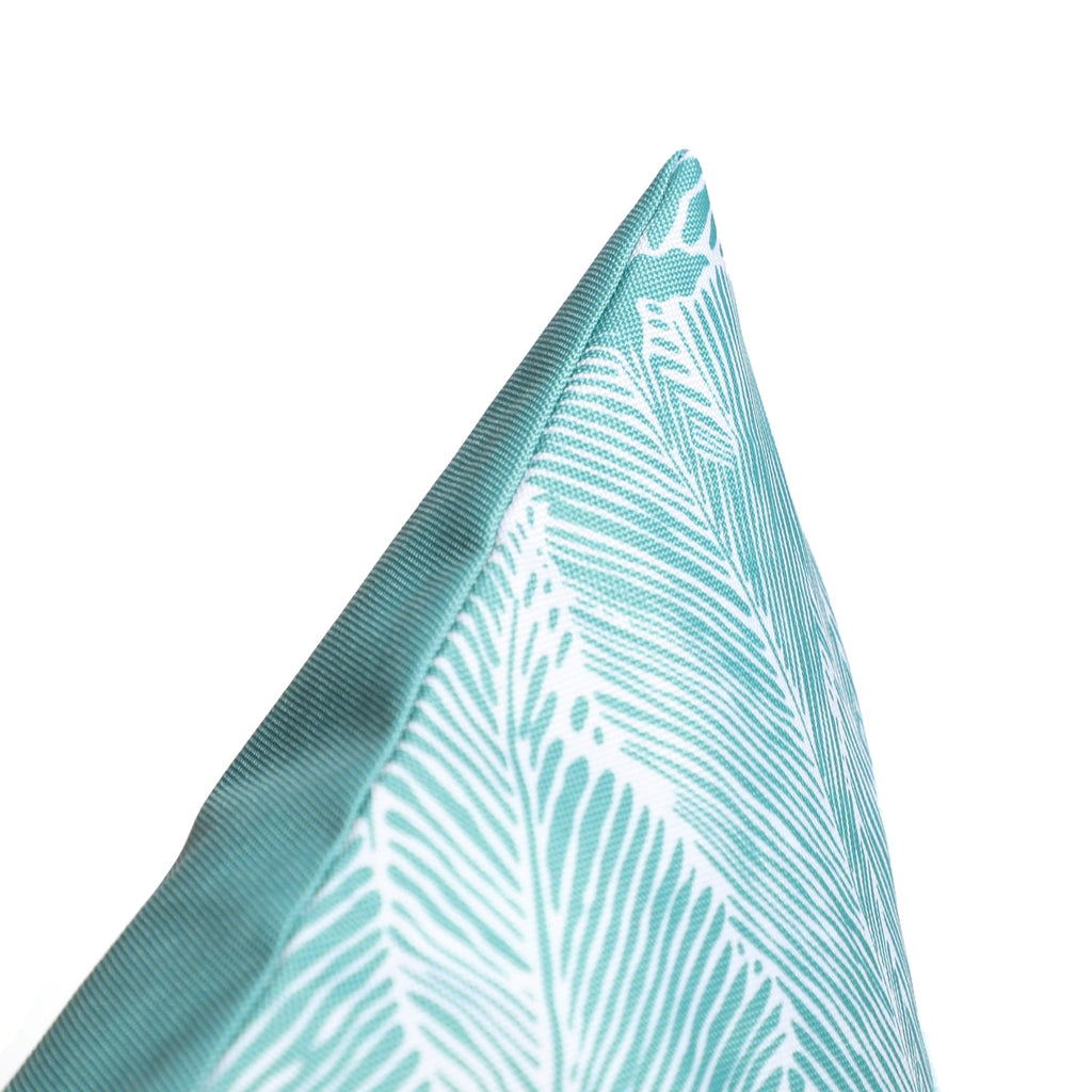 The Outdoor Living Collection Medium Leaf Print Outdoor Cushion - Green, product image 2